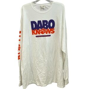 Dabo Knows‎ Clemson Football Long Sleeve T-Shirt Mens 3XL Comfort Wash